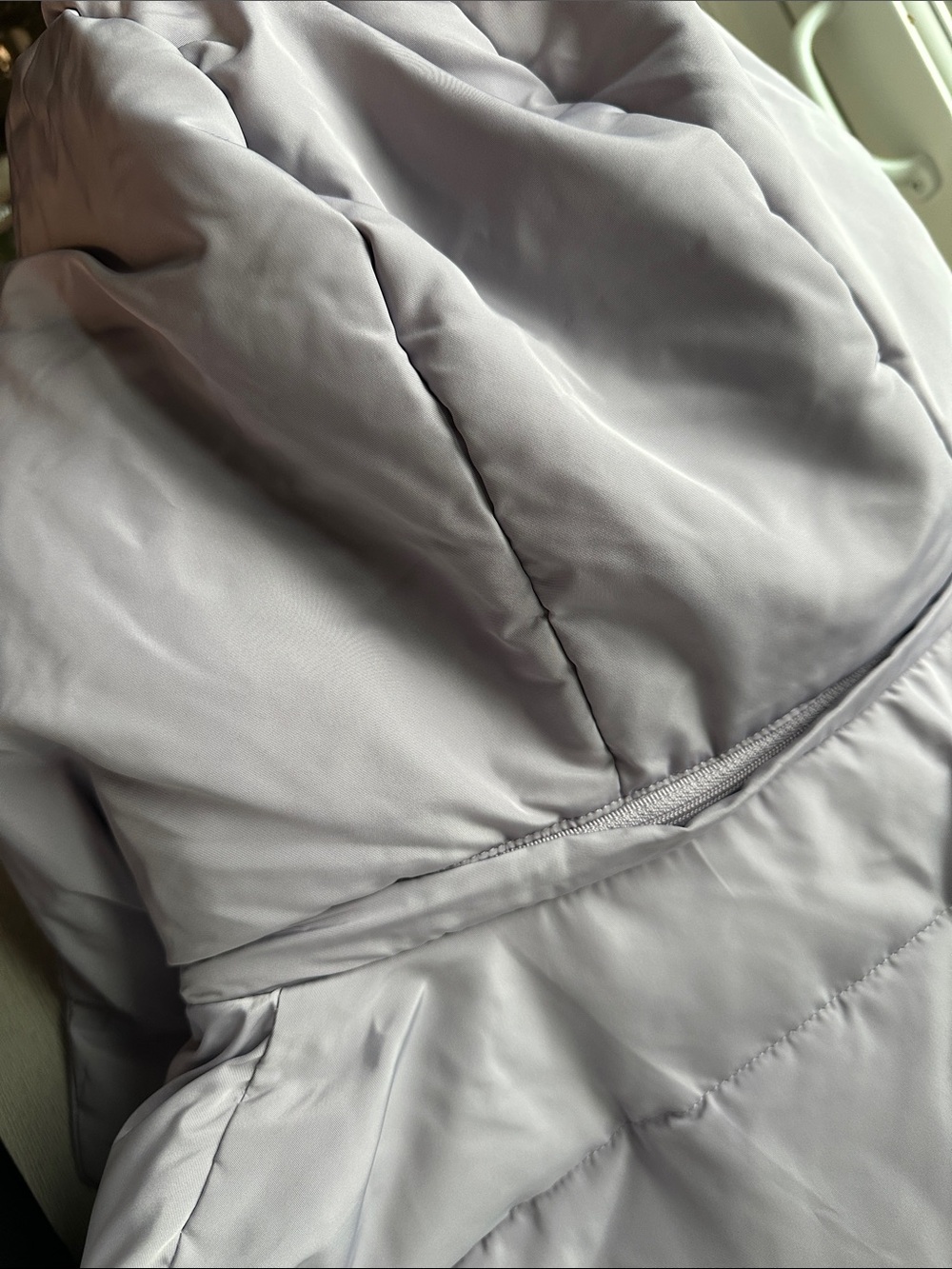 Joules Oversized Hooded Quilted Puffer Coat in Lavender Size US 16 - Picture 5 of 12
